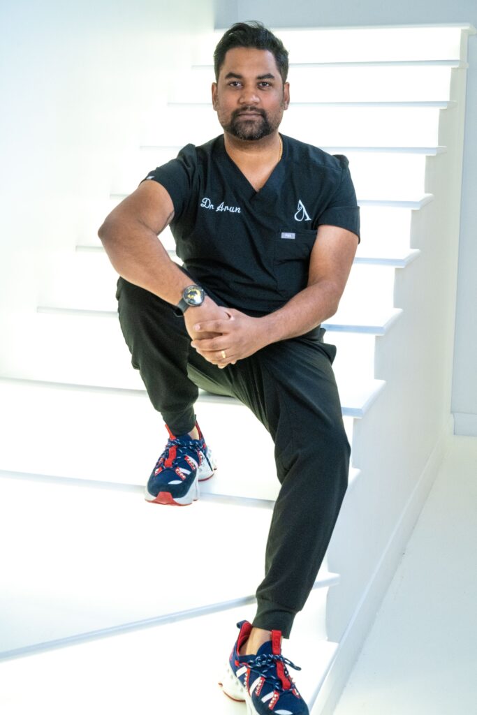 Dr Arun, Clinical Director at A Aesthetics