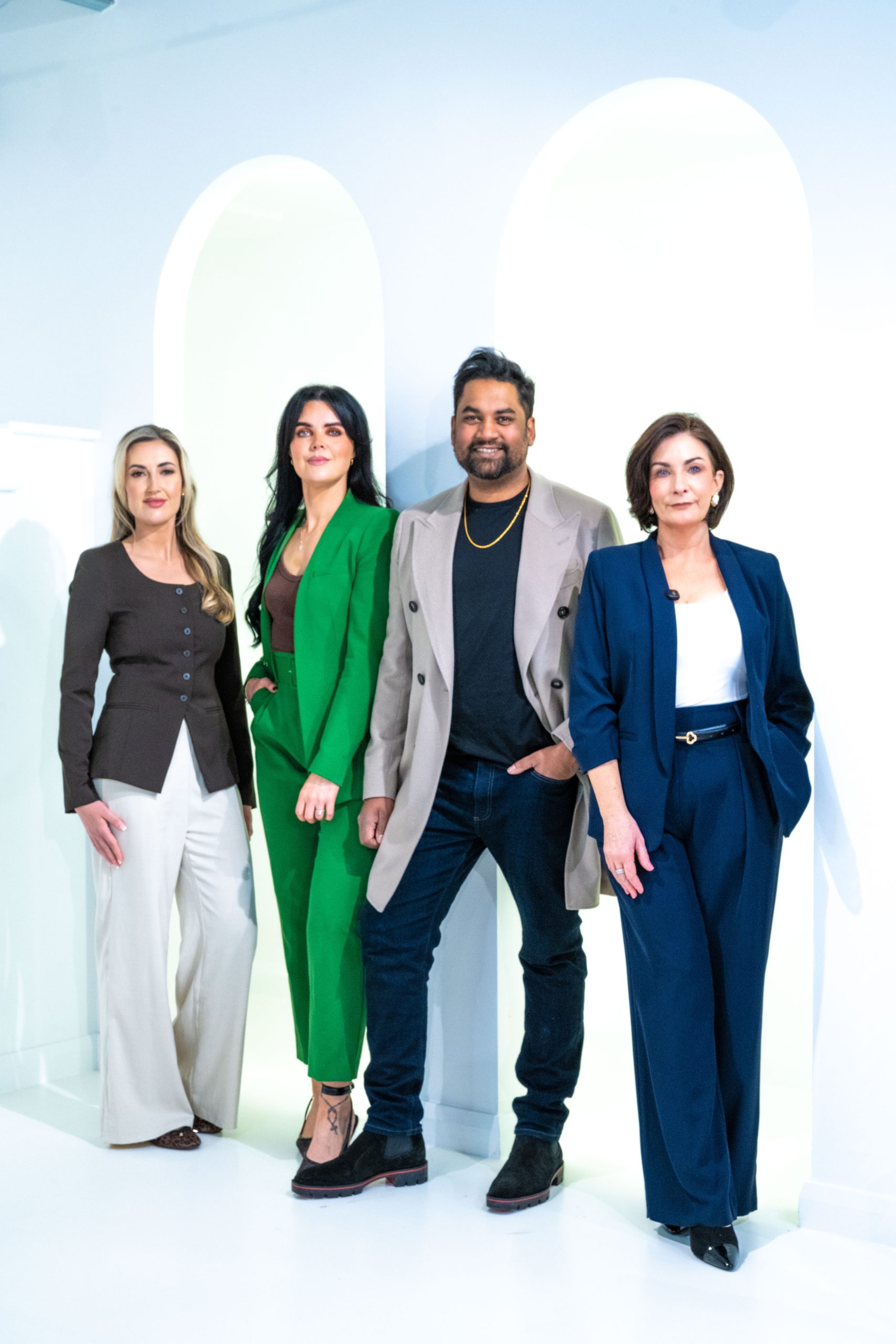 The A Aesthetics team: Nurse Shona, Nurse Prescriber Duvessa, Dr Arun and Nurse Noeleen