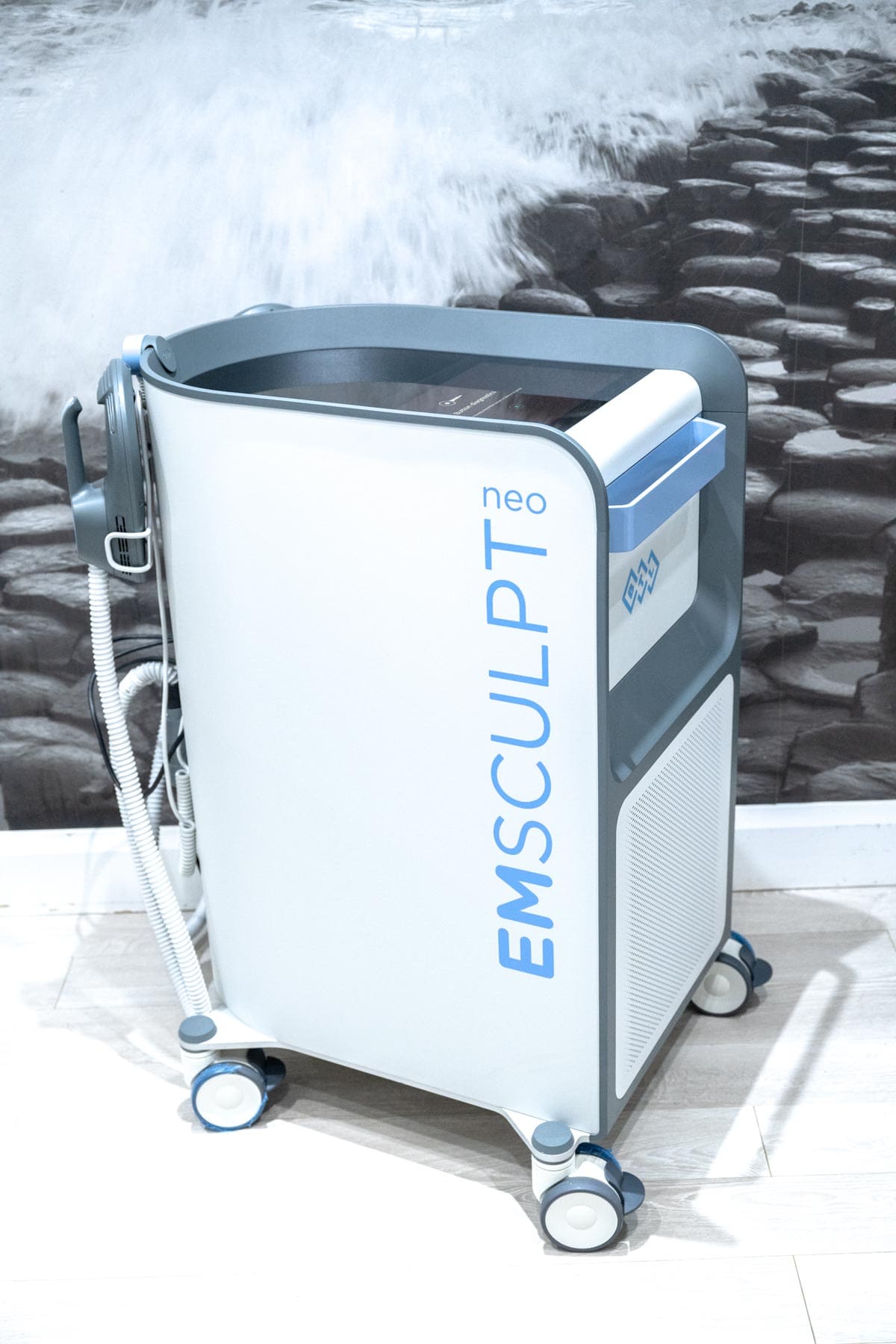 The EMSCULPT NEO body contouring device in the A Aesthetics clinic